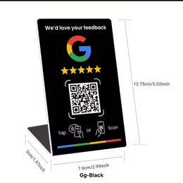 Google review NFC counter stand dimensions