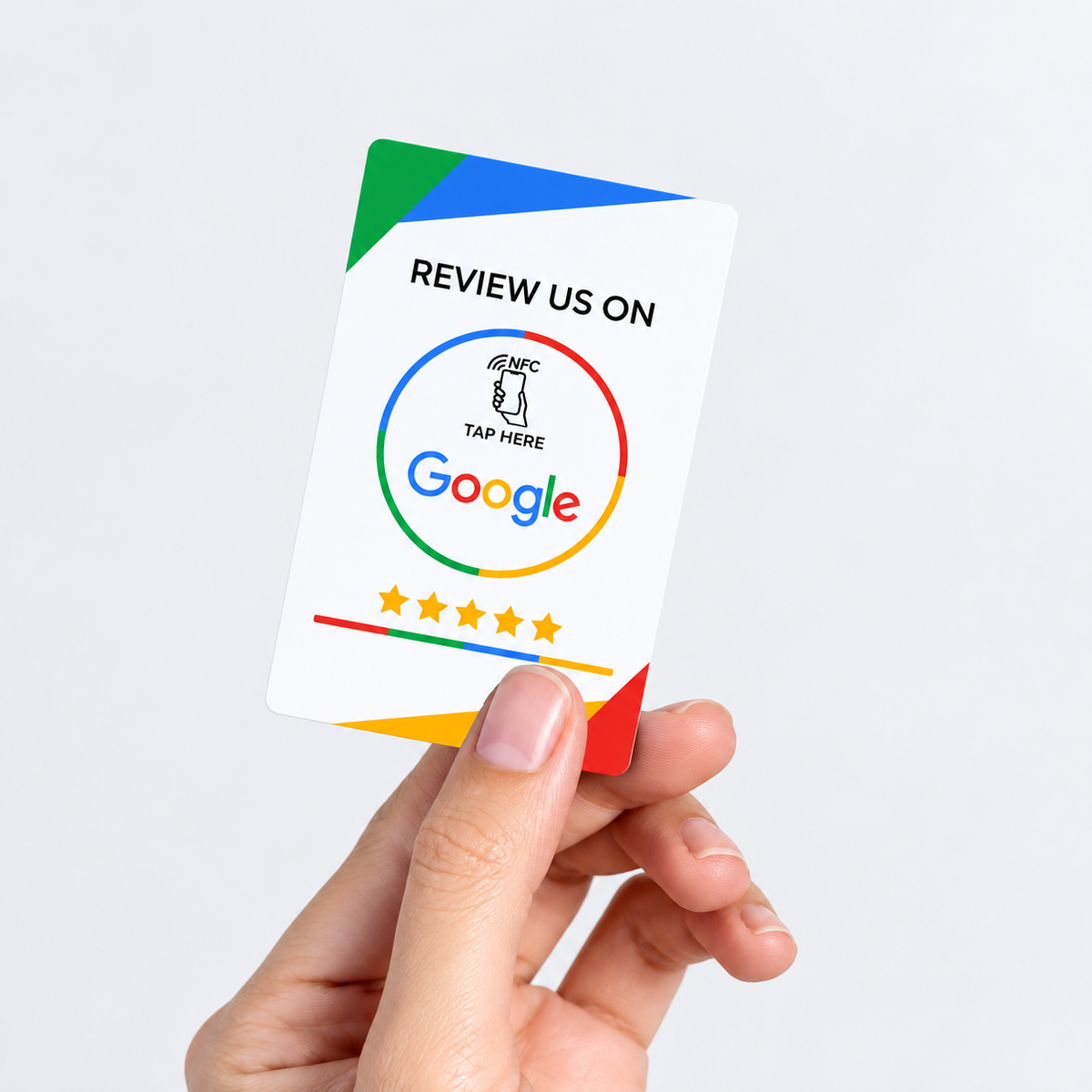 Google Review NFC tap card for employees and staff